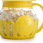 Ecolution Patented Micro-Pop Microwave Popcorn Popper with Temperature Safe Glass, 3-in-1 Lid Measures Kernels and Melts Butter, Made Without BPA, Dishwasher Safe, 1.5-Quart, Yellow