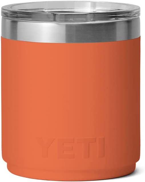 YETI Rambler 10 oz Stackable Lowball 2.0, Vacuum Insulated, Stainless Steel with MagSlider Lid, High Desert Clay