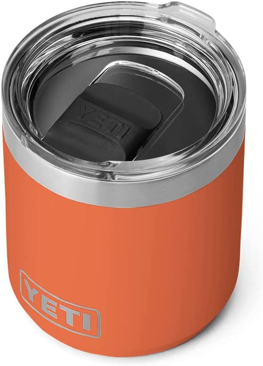 YETI Rambler 10 oz Stackable Lowball 2.0, Vacuum Insulated, Stainless Steel with MagSlider Lid, High Desert Clay