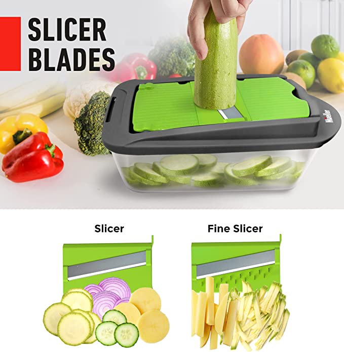 Mueller Pro-Series 10-in-1 8 Blade Vegetable Slicer Onion Mincer Chopper  Vege US