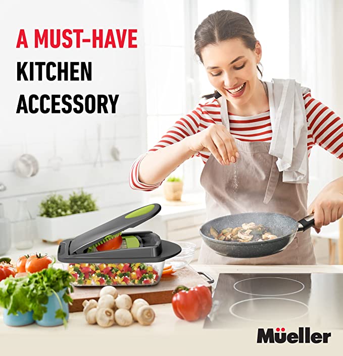 Mueller Pro-Series 10-in-1, 8 Blade Vegetable Slicer, Onion Mincer Chopper, Vegetable  Chopper, Cutter, Dicer, Egg Slicer with Container - Coupon Codes, Promo  Codes, Daily Deals, Save Money Today