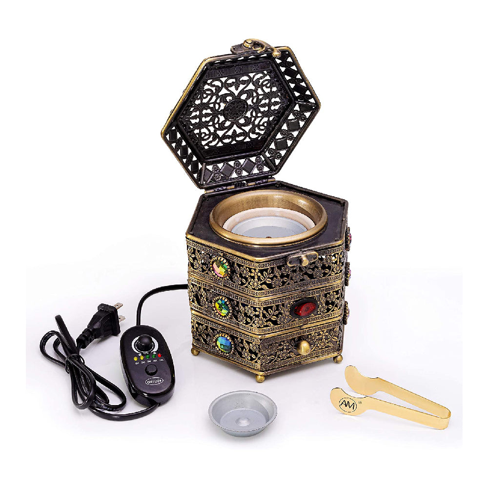 Jewel Box Electric Incense Burner with Regulator